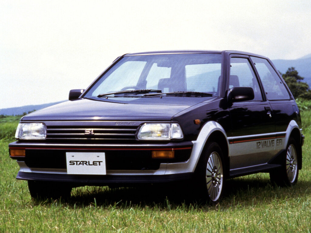 Toyota Starlet (EP71, EP76V) 3 поколение, хэтчбек 3 дв. (10.1984 - 11.1987)